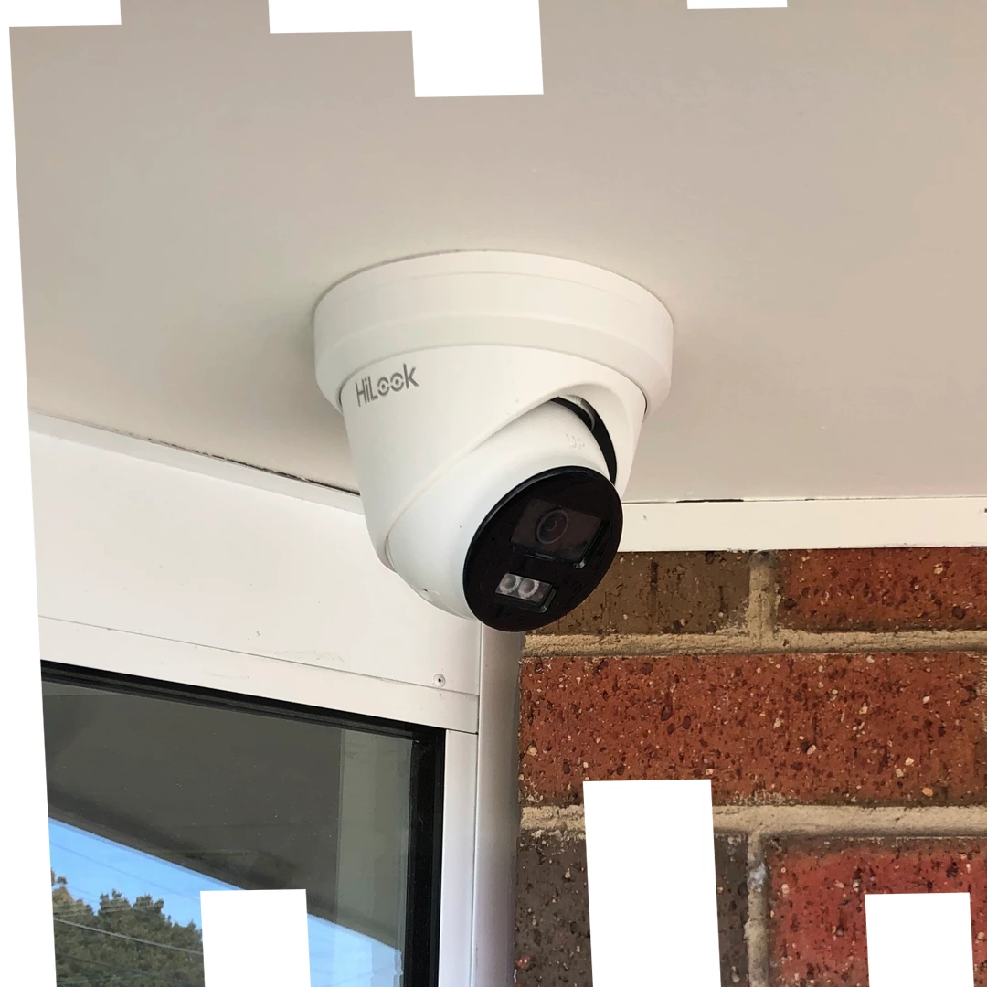 Outdoor CCTV camera installation for home or business