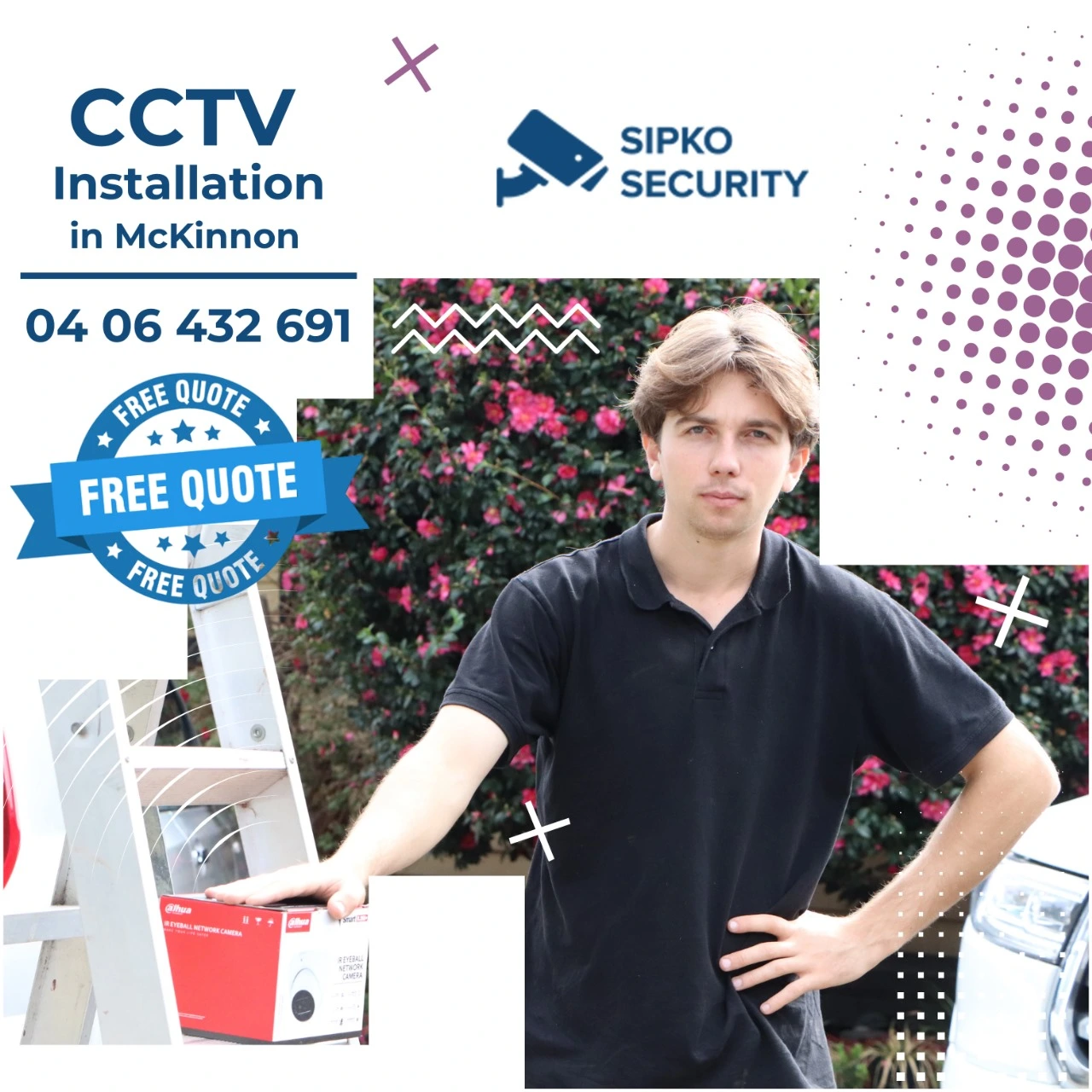 McKinnon local security landscape showing residential streets, parks and nearby shopping areas