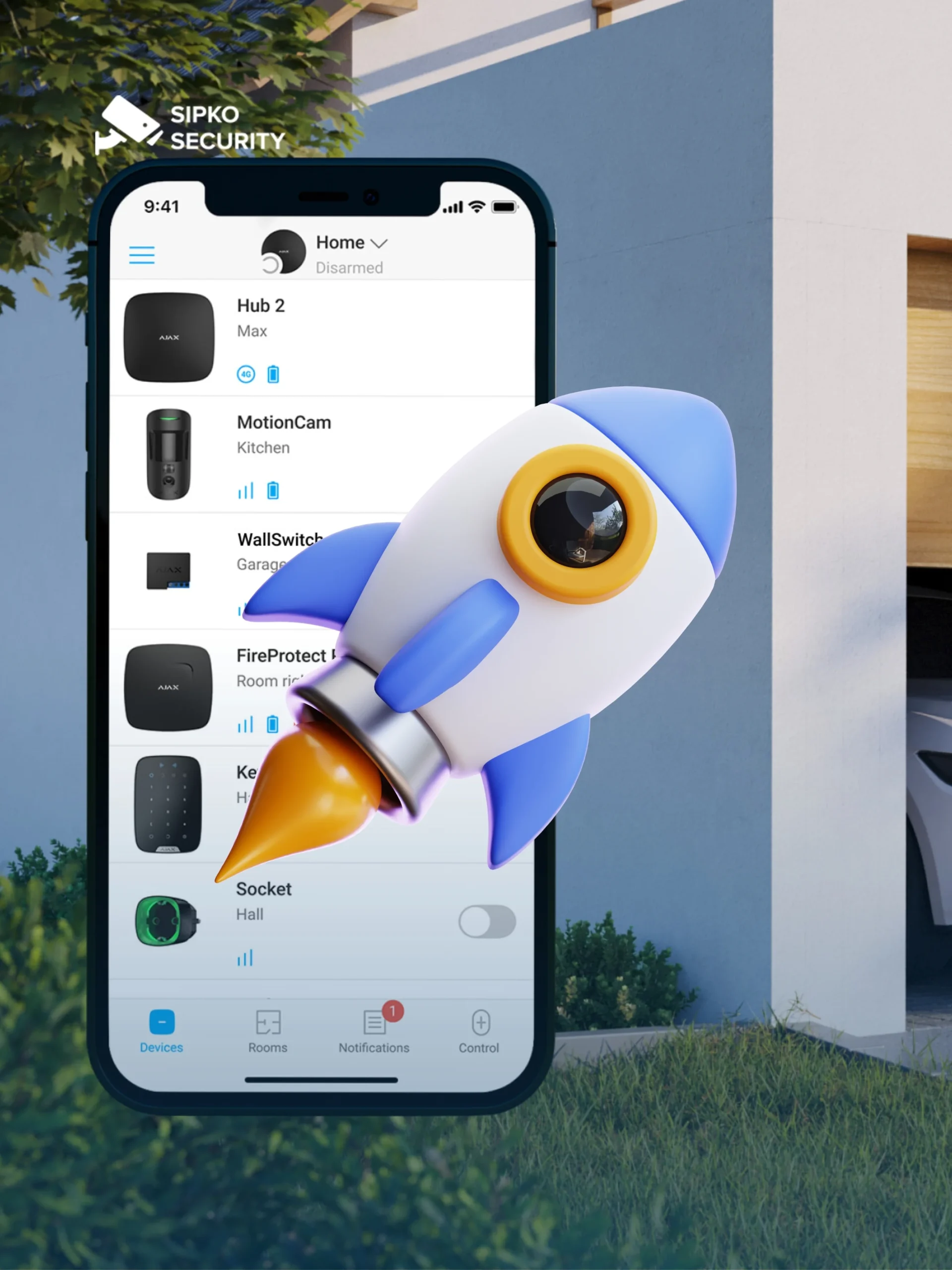 AJAX upgrade takeover from Bosch DSC Hills alarm systems in Melbourne by Sipko Security