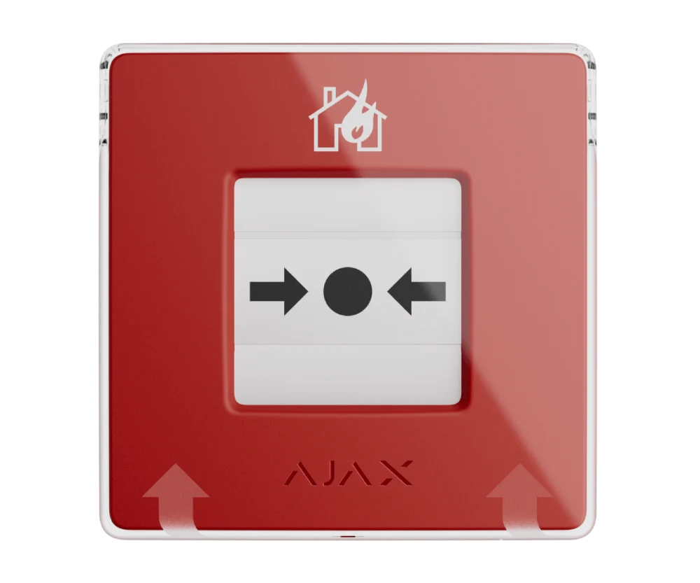 Ajax manual call point red wireless