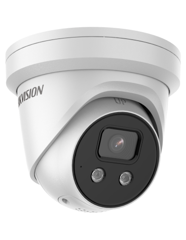 Hikvision 8MP AcuSense DS-2CD2386G2-ISU/SL turret with strobe & audio