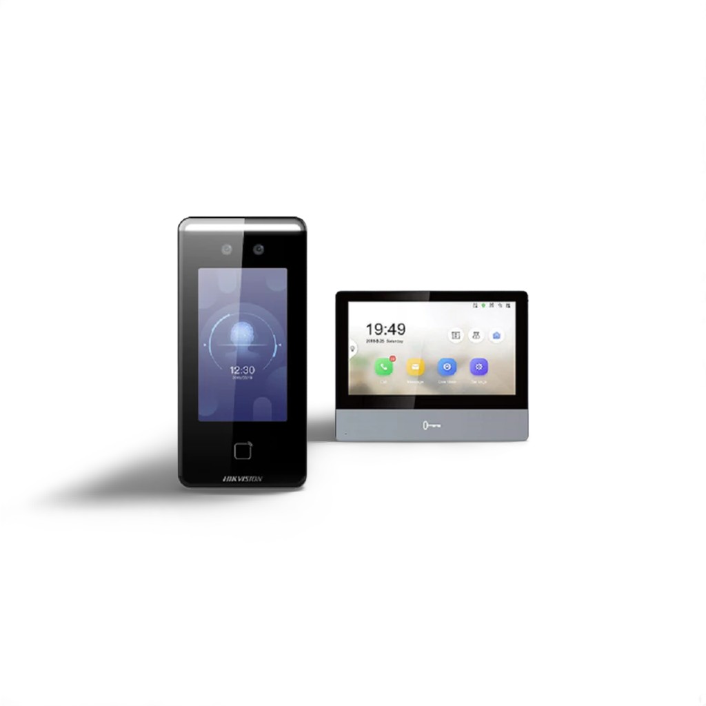 Hikvision DS-KIS901-P facial recognition IP intercom kit main image