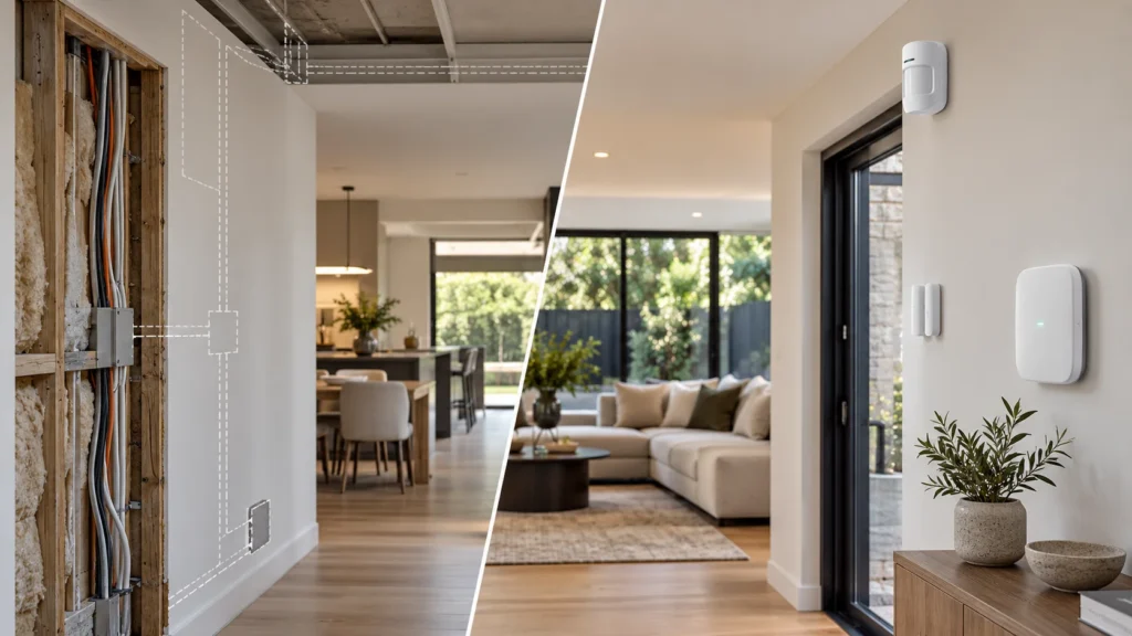 Alarm system planning for a renovated home with limited wall access - SIPKO Security Alarm system planning for a renovated home with limited wall access