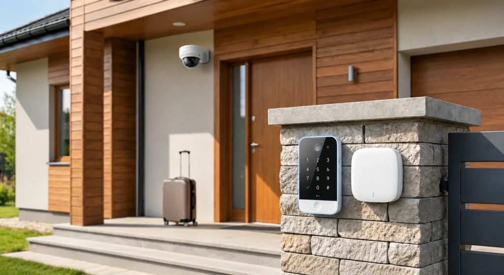 CCTV camera and home alarm system protecting a Melbourne home while the owners are travelling - SIPKO Security CCTV camera and home alarm system protecting a Melbourne home while the owners are travelling