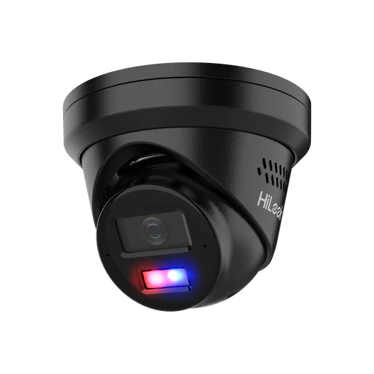 HiLook by Hikvision IPC-T289-MU/SL 8MP All-in-One turret with blue/red strobe and audio — main image