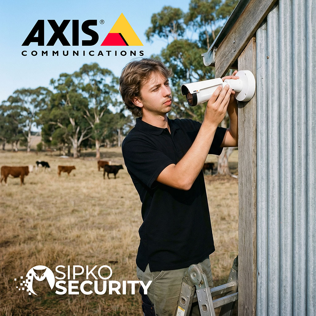 Axis security camera installation in Melbourne _ 1
