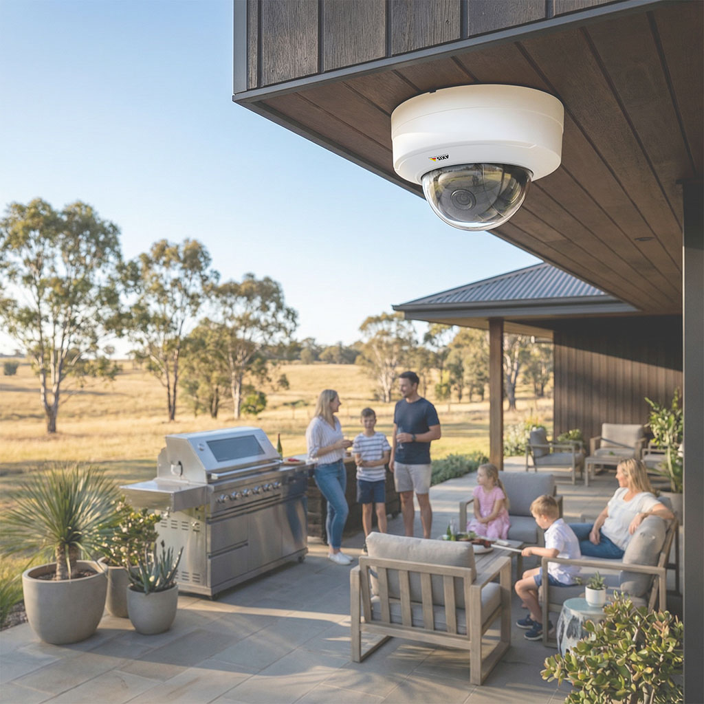 Axis security camera professional installation in Melbourne