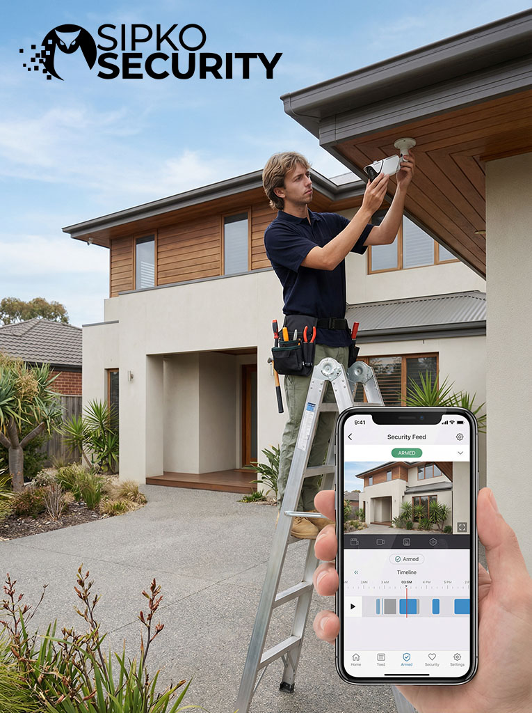 Residential CCTV surveillance installation Melbourne