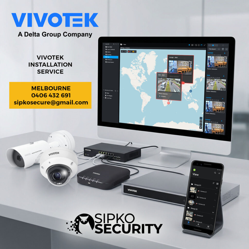 Vivotek camera installation for a Melbourne property