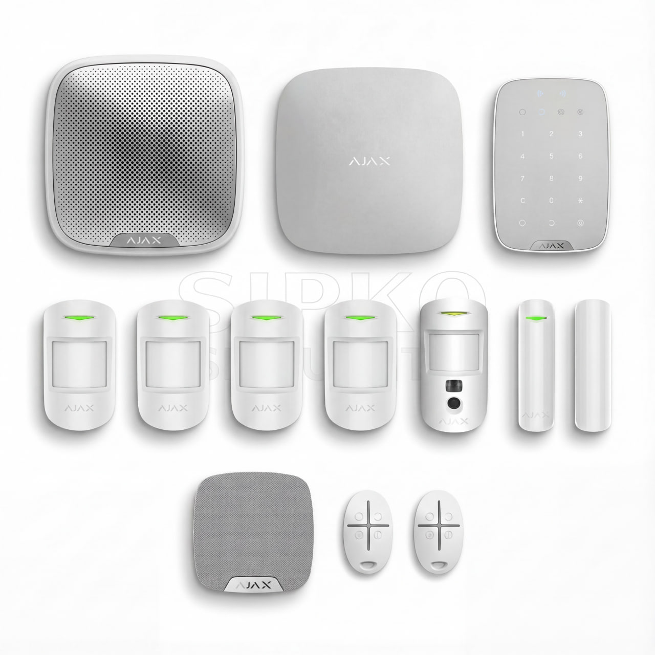 Ajax Alarm System Gold Package - Complete home security with cameras and door sensors