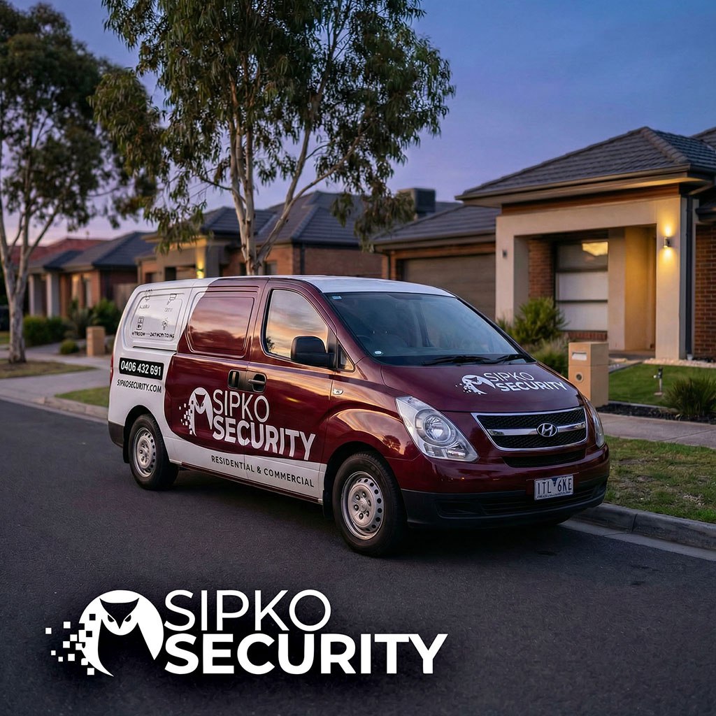 New build CCTV and video doorbell placement plan for a Melbourne home.