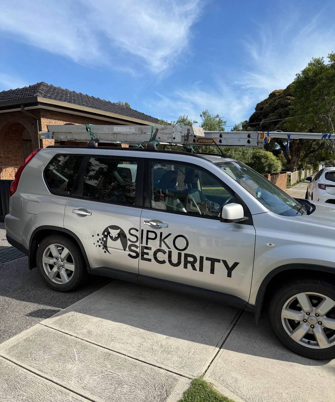 Home security installation in Caulfield showing alarm panel and multi-window zone configuration for a hospital-adjacent property