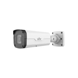 Professional bullet-style network camera with motorized zoom lens for flexible surveillance coverage