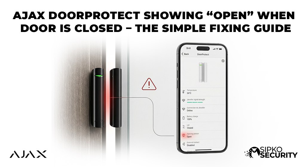 Ajax DoorProtect Showing “Open” When Door Is Closed – The Simple Fixing Guide