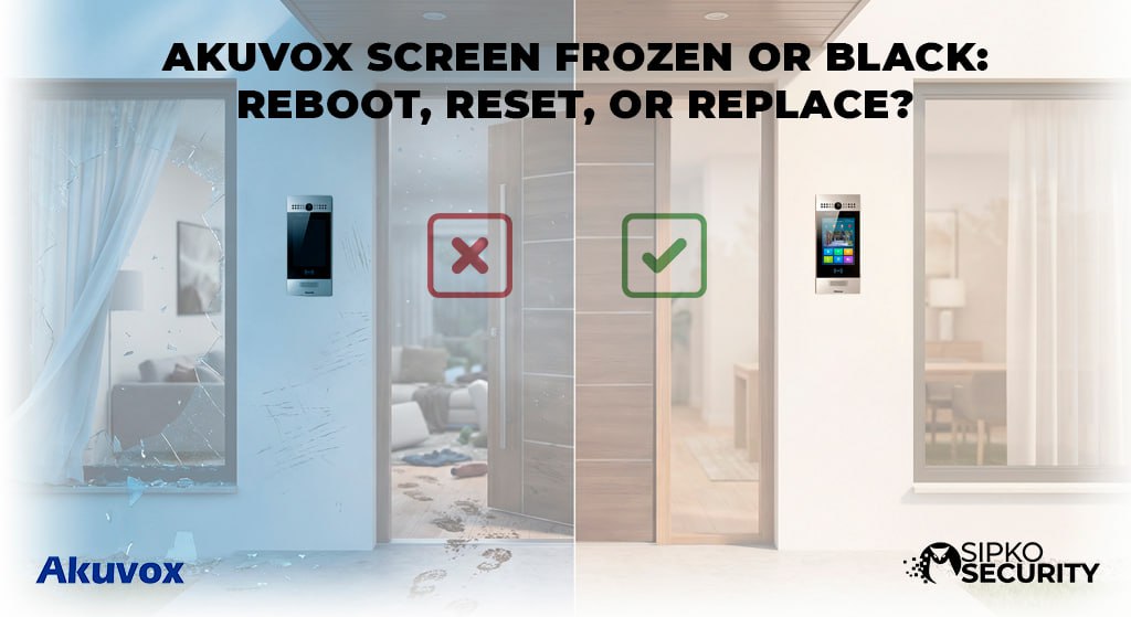 Akuvox Screen Frozen or Black: Reboot, Reset, or Replace?