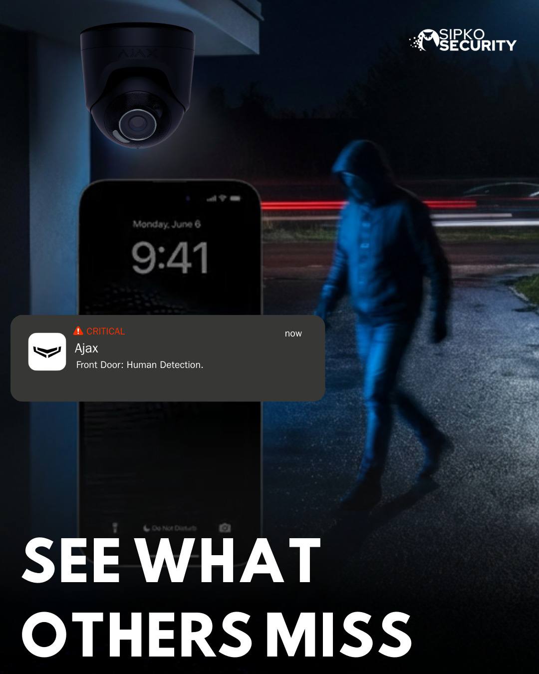 Ajax outdoor perimeter security system installation in Melbourne for residential properties