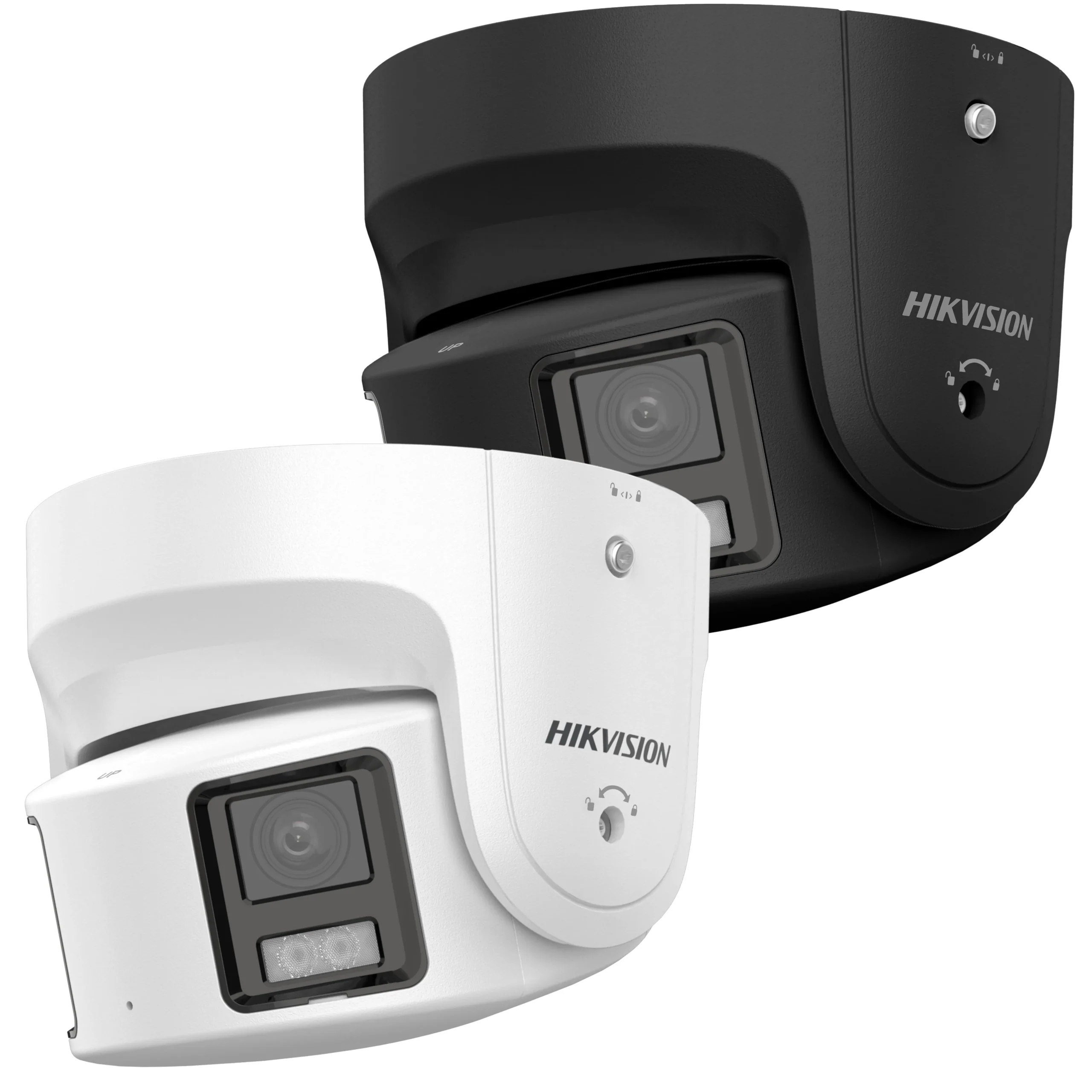 Hikvision DS-2CD2387G2P-LSU/SL 8MP ColorVu Gen2 Panoramic 180° Dual-Head Turret 4mm with Strobe + Speaker main image