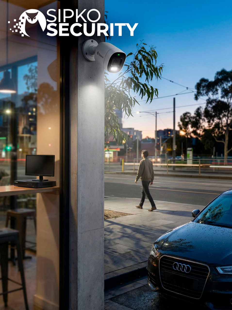 Video intercom installed at the entrance