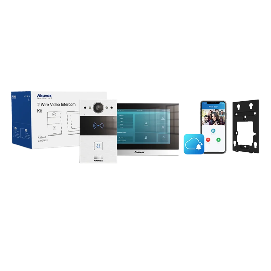 Akuvox 2-Wire IP Intercom Kit (R20A-2 + C313W-2)