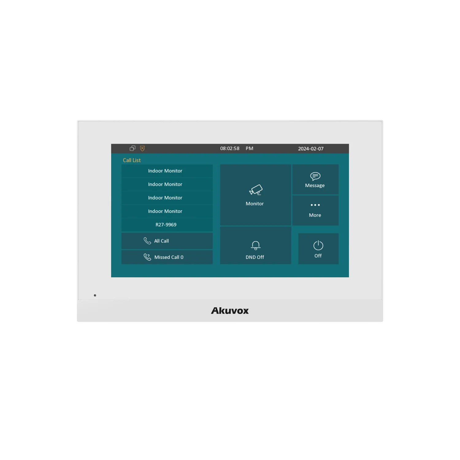 Akuvox C313W-2 7‑Inch 2‑Wire SIP Indoor Monitor (White) in Melbourne