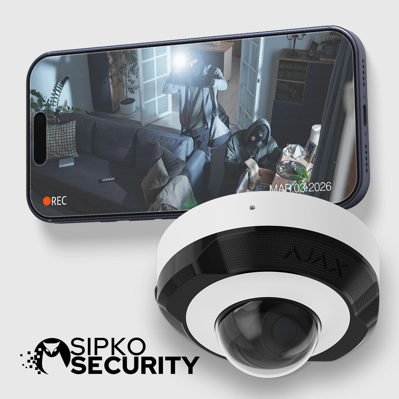 Ajax video surveillance system for secure storage and monitoring