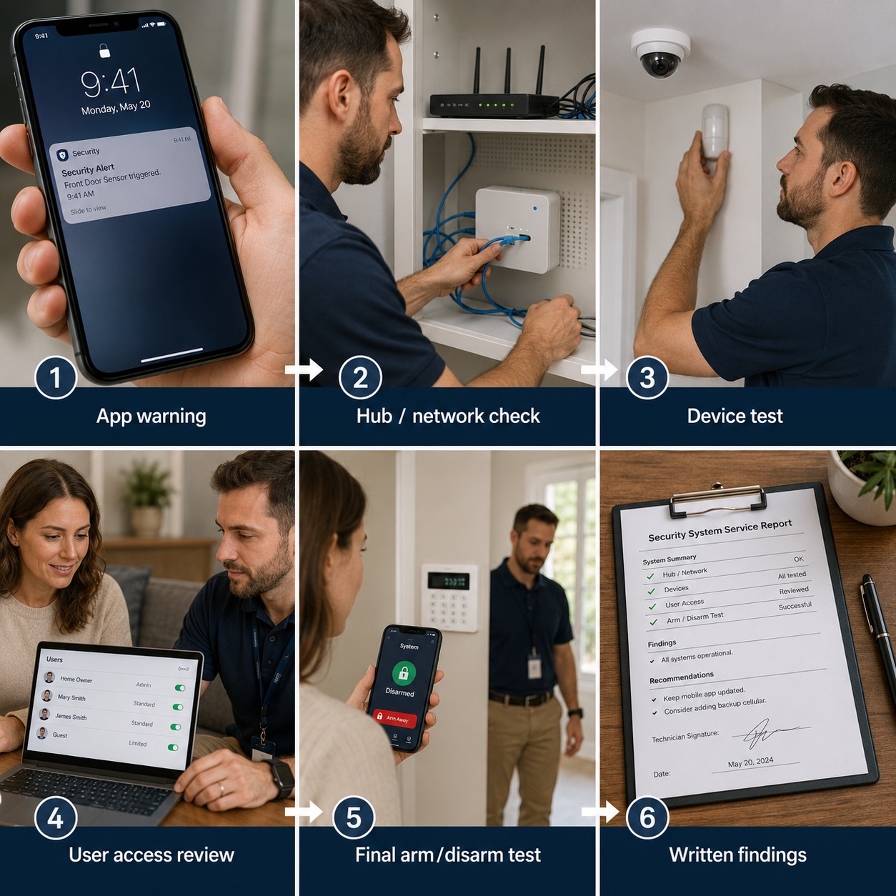 Ajax alarm repair and security system assessment by SIPKO Security in Melbourne