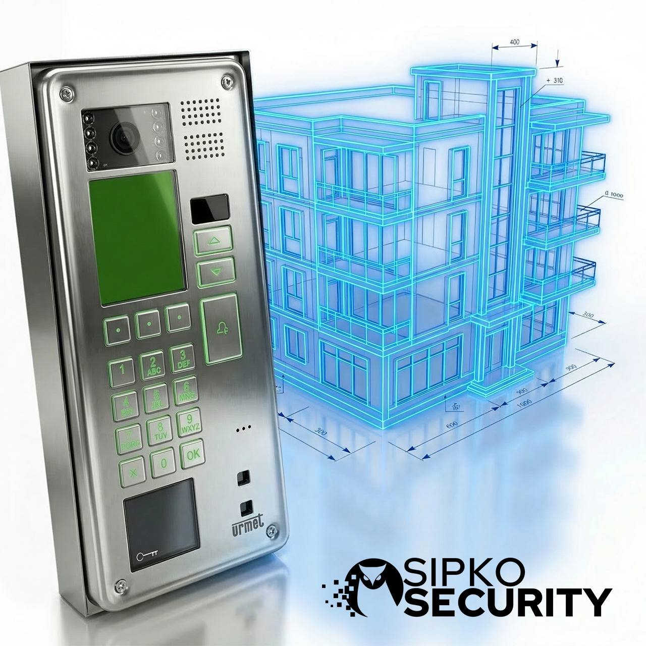 Apartment intercom entry panel and door release planning