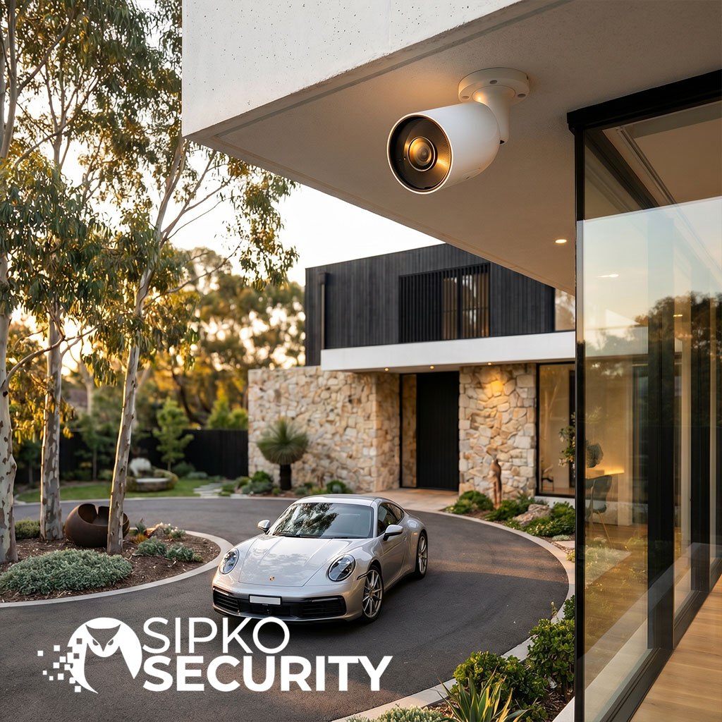 Residential CCTV camera installed for a Sorrento holiday home on the Mornington Peninsula
