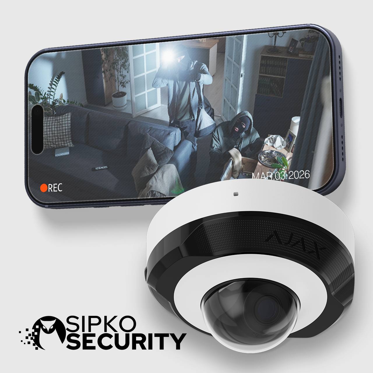 SIPKO Security technician installing an outdoor security camera on a Melbourne property