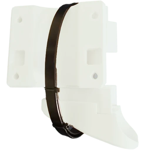Wall Pole Mount White