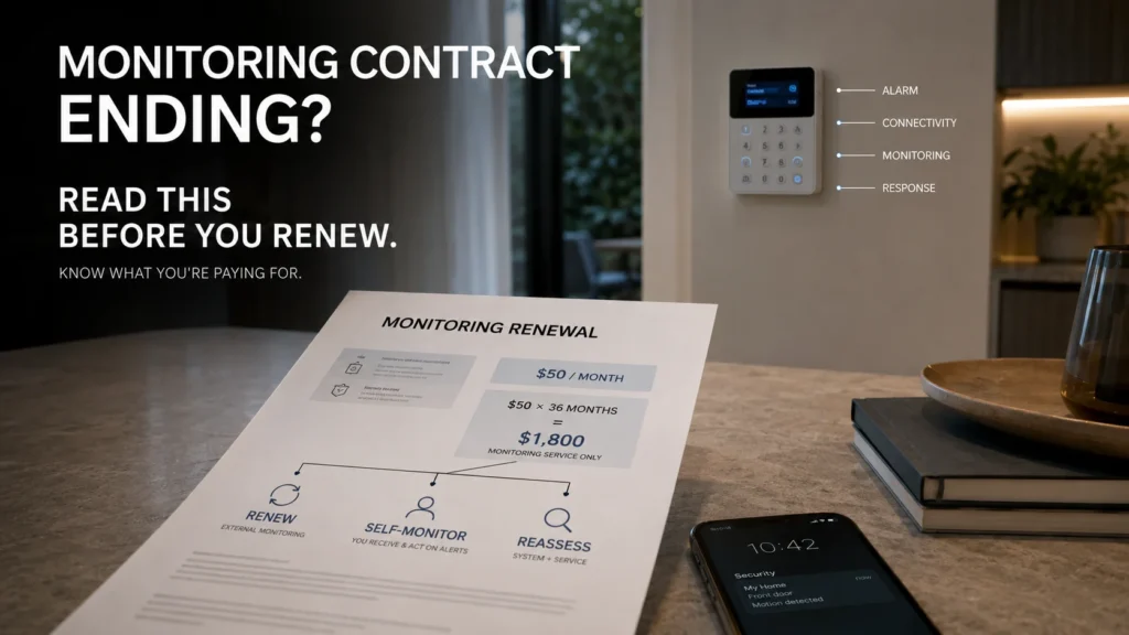 Alarm Monitoring Contract Ending