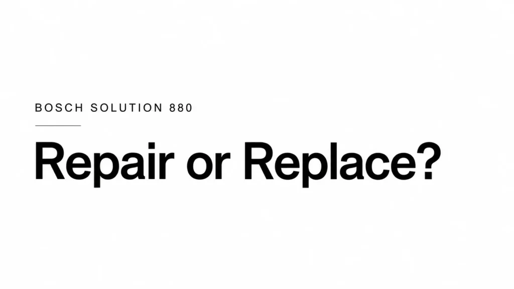 Bosch Solution 880 Repair or Replace