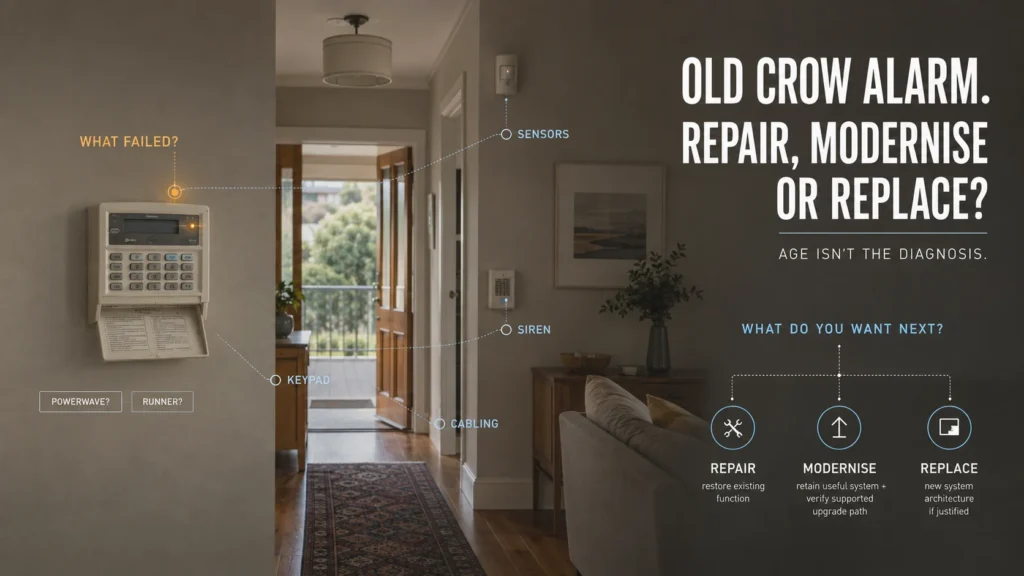 Crow Alarm Repair - SIPKO Security Crow Alarm Repair