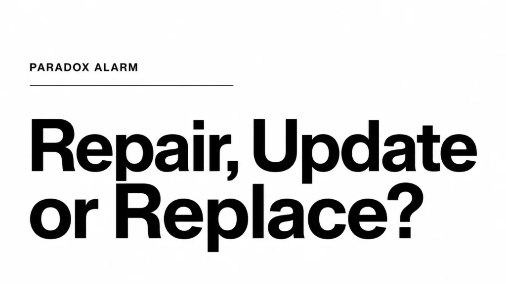 Old Paradox Alarm Repair Update or Replace - Security System Installation in Melbourne Old Paradox Alarm Repair Update or Replace
