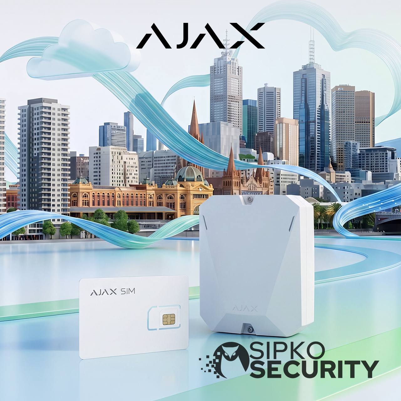 Ajax alarm equipment installed at a protected property