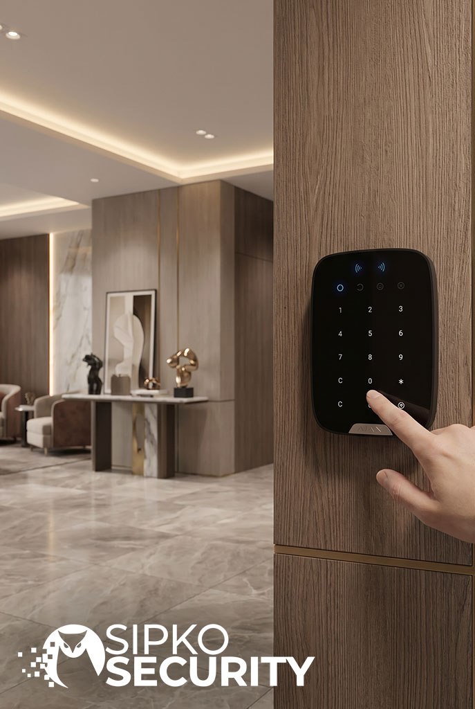 Ajax alarm keypad for a Geelong residential security system