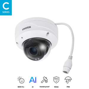 VIVOTEK FD9383-HTV 5MP Motorised Varifocal Dome AI Camera
