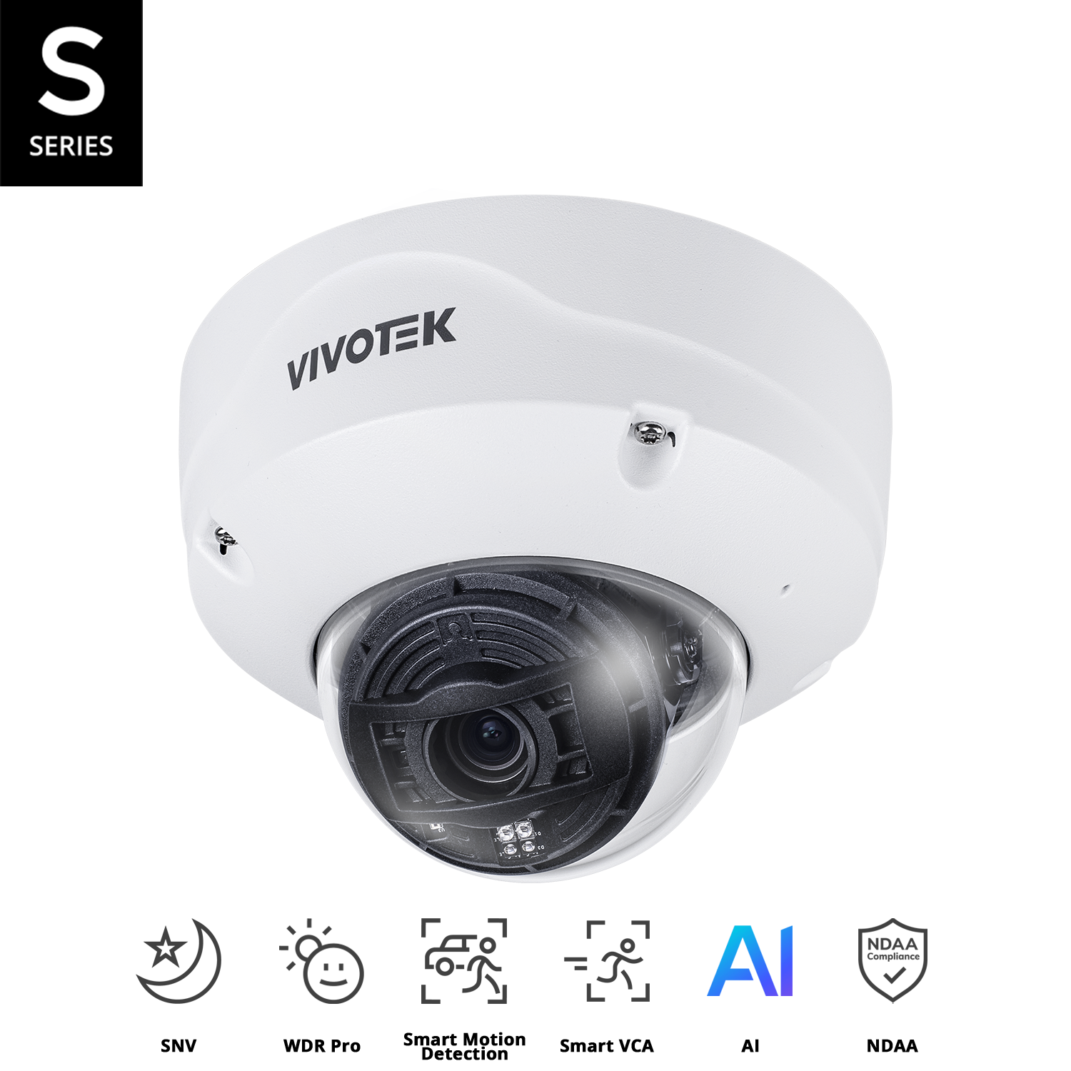 VIVOTEK FD9391-EHTV-V2 S Series 8MP Outdoor Fixed Dome Camera