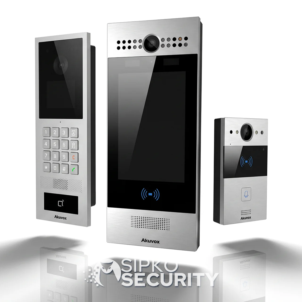 Akuvox indoor intercom monitors and touchscreen answering panel