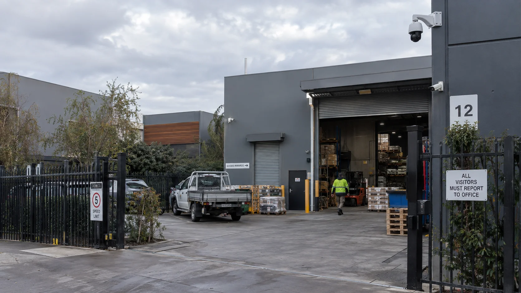 Commercial security camera installation for a Melbourne business