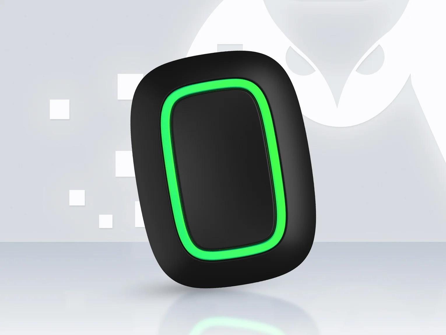 AJAX Button Jeweller wireless panic button in black