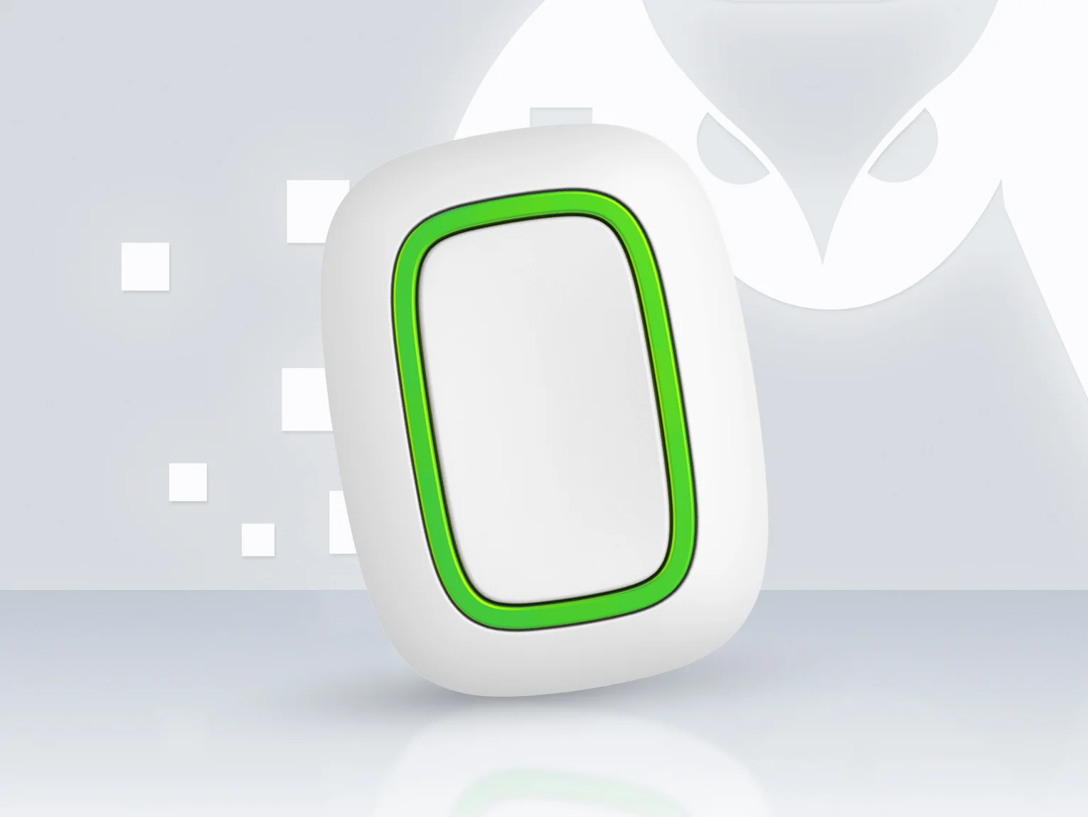 AJAX Button Jeweller wireless panic button in white