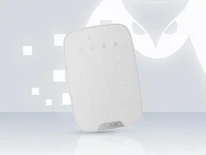AJAX KeyPad Plus Jeweller White - Wireless Touch Keypad with Card and Fob Access