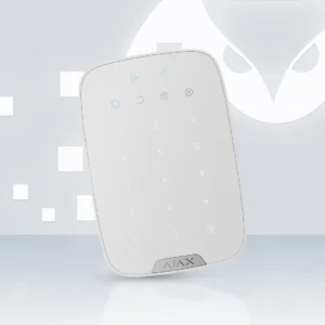 AJAX KeyPad Plus Jeweller touch keypad in white