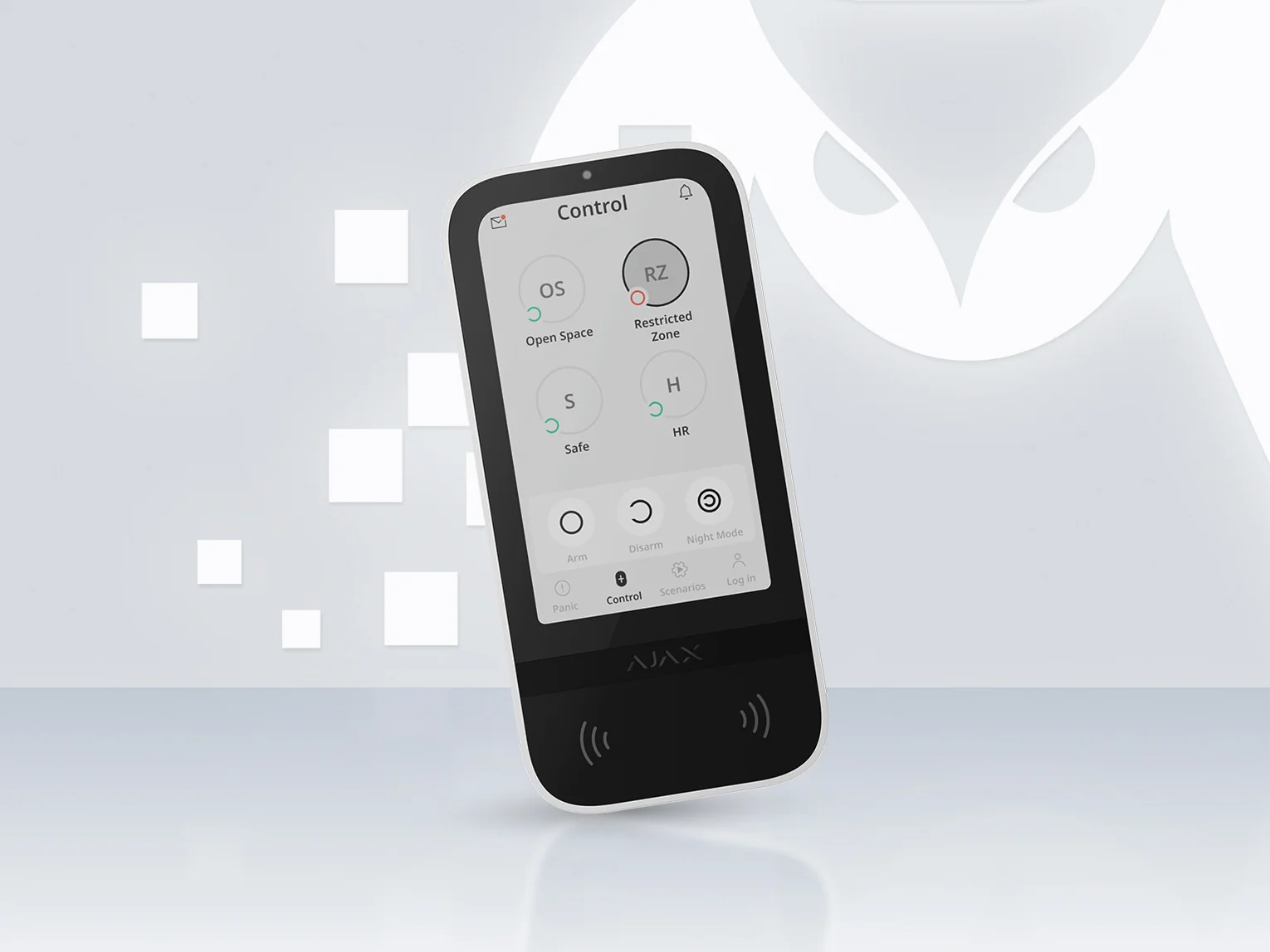 AJAX KeyPad TouchScreen Jeweller in black