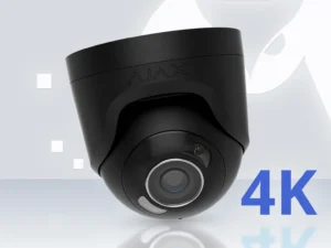AJAX TurretCam HL 8MP 2.8mm Black - 4K AI Hybrid Illumination IP Camera