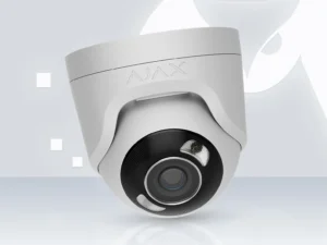 AJAX TurretCam HL 8MP 2.8mm White - 4K AI Hybrid Illumination IP Camera