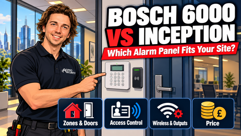 Bosch 6000 vs Inception Alarm Comparison - SIPKO Security Sipko Security installer comparing the Bosch Solution 6000 and Inner Range Inception alarm panels