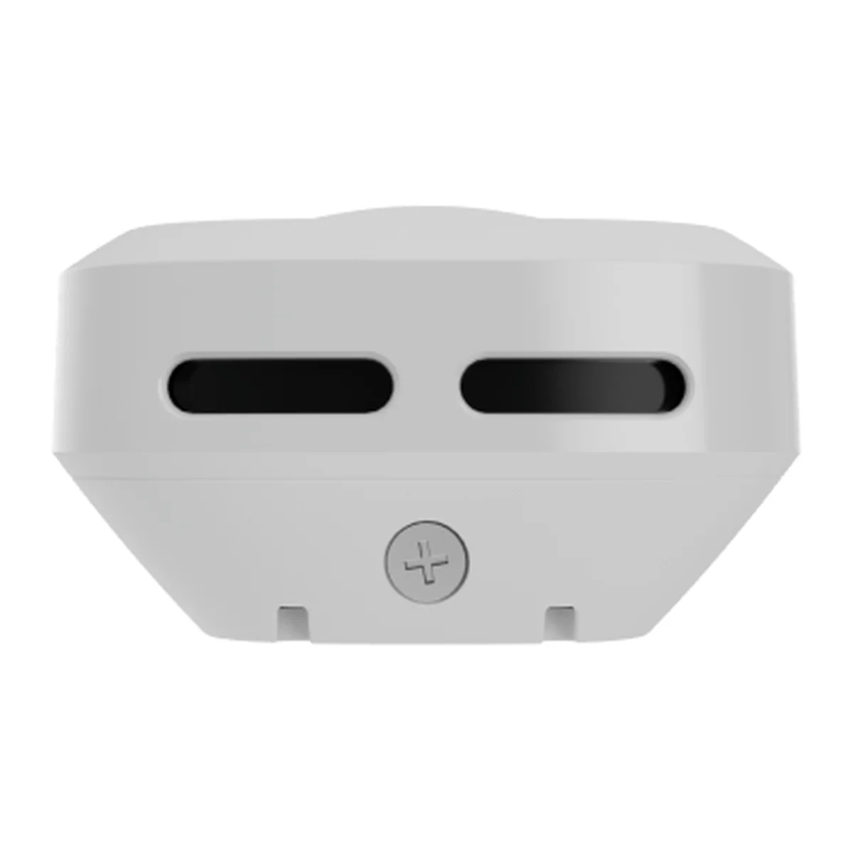 AJAX DoorBell seen from below, showing the holding screw that secures it to the SmartBracket (white model shown)