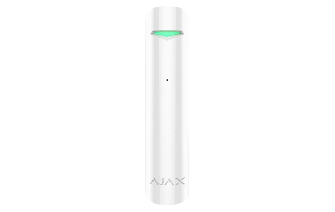 AJAX GlassProtect Jeweller glass break detector in white